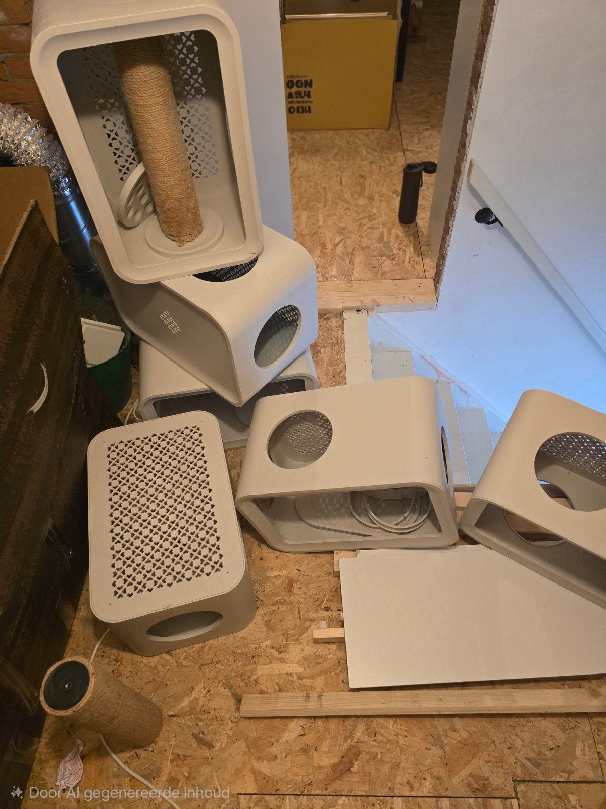 beeztees kattenkrabpaal/speelgoedtoren, Ophalen