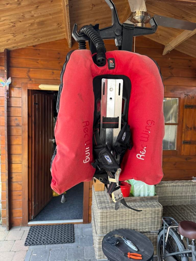 Dive Rite rec wing RVS backplate, Ophalen of Verzenden, Gebruikt