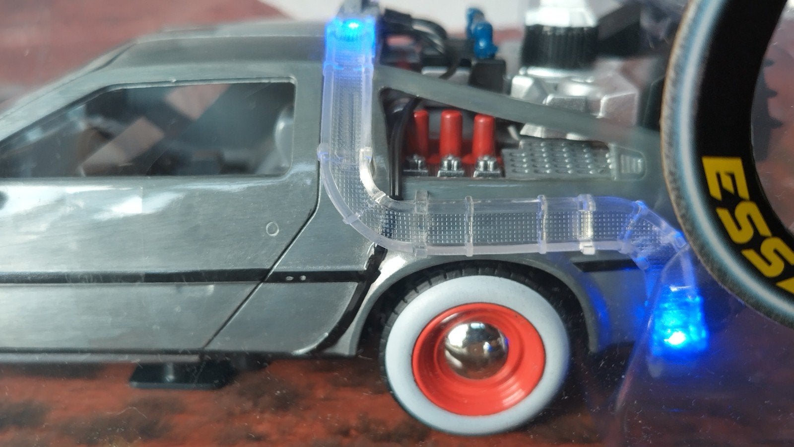 De Lorean Back To The Future 3 1:24 Jada with light  Pol, Auto, Verzenden, Nieuw, M