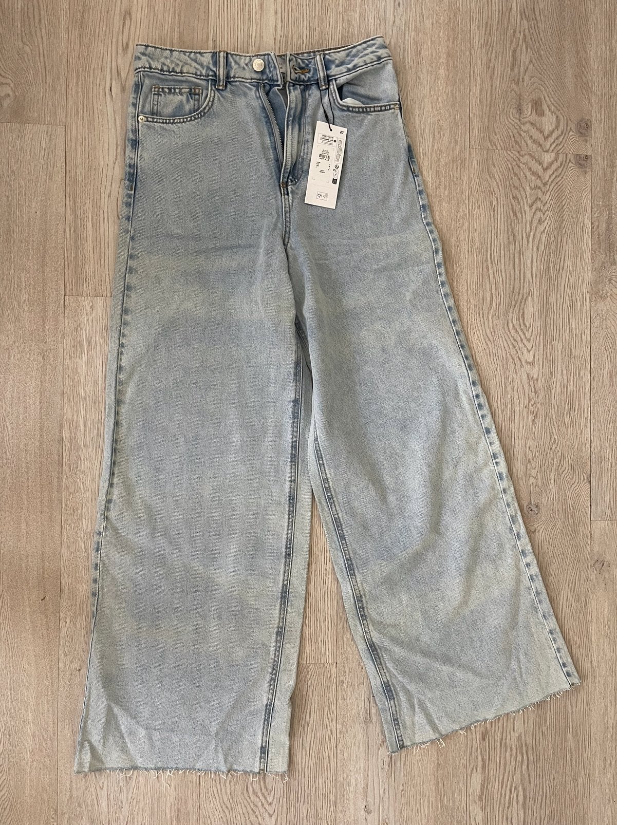 Broek met wijde pijpen, Ophalen, Nieuw, Blauw, W28 - W29 (confectie 36)