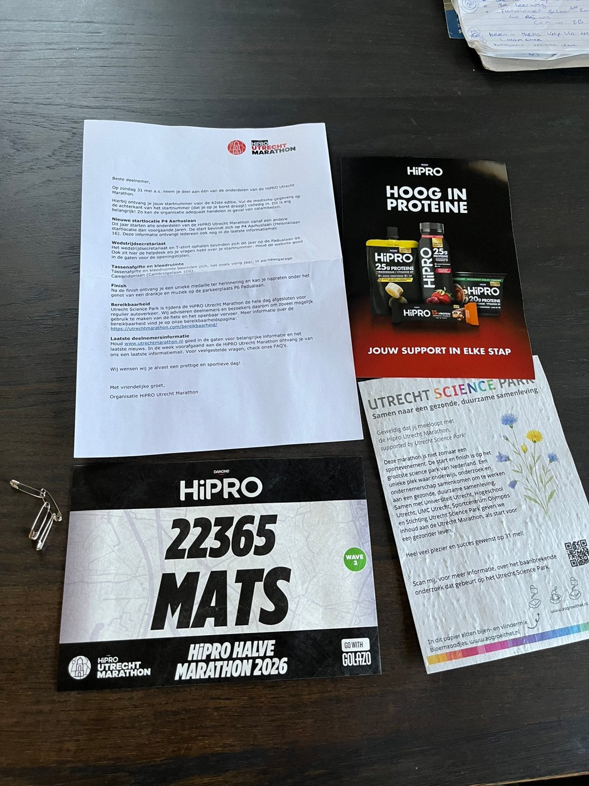 startnummer halve marathon utrecht, Eén persoon