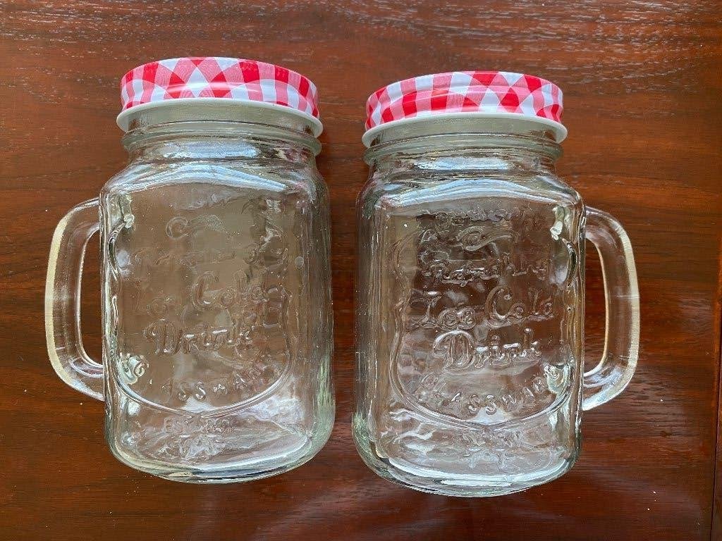 Limonade glazen met deksel, Ophalen of Verzenden, Nieuw, Overige typen