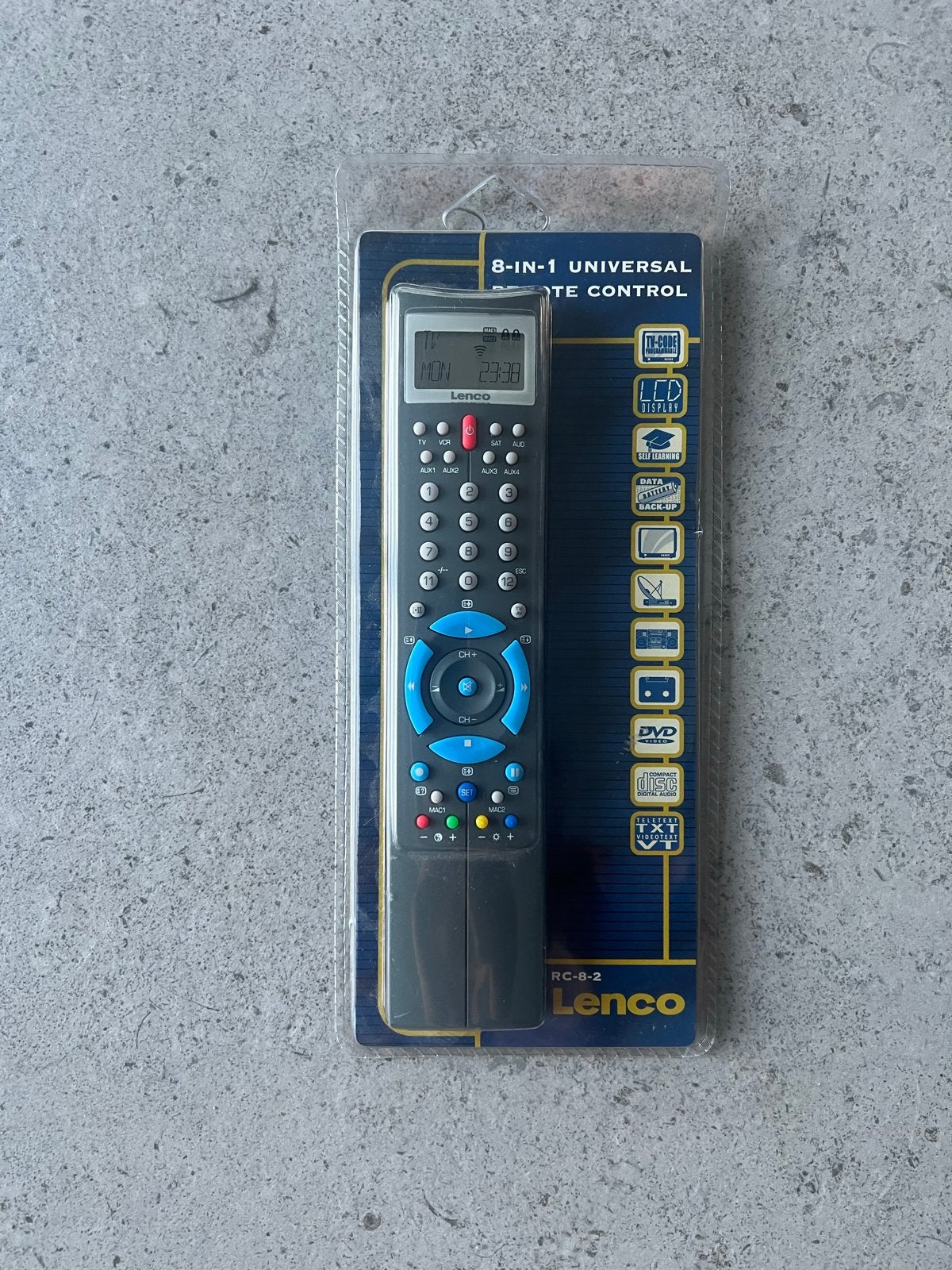 Lenco 8-in-1 Universele Afstandsbediening - Nieuw, Universeel, Nieuw, Ophalen of Verzenden, Dvd