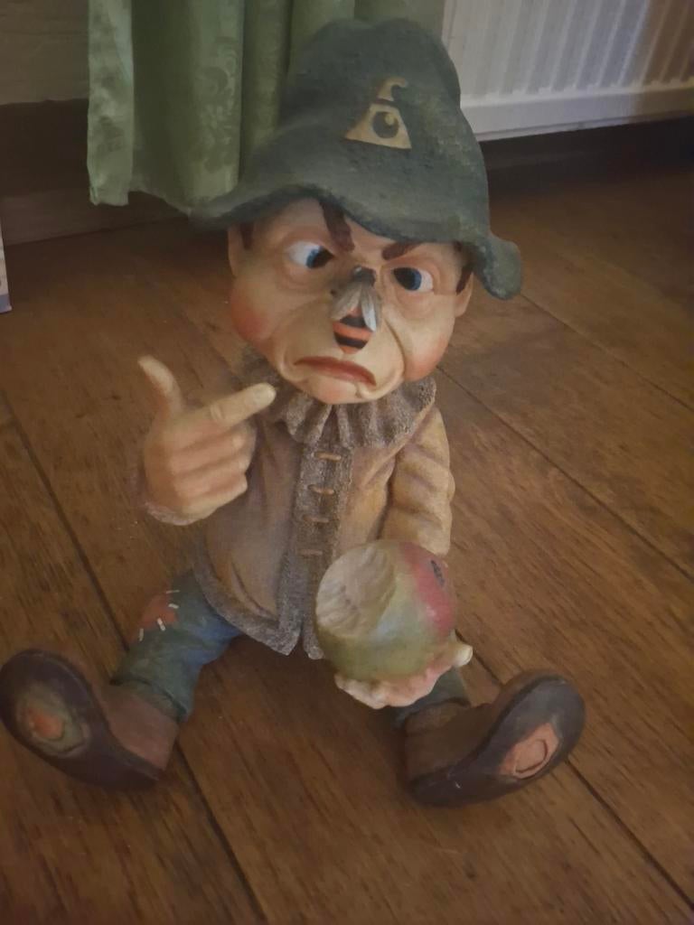 Vintage Laaf beeldje met appel - Uniek verzamelobject, Verzamelen, Efteling, Ophalen