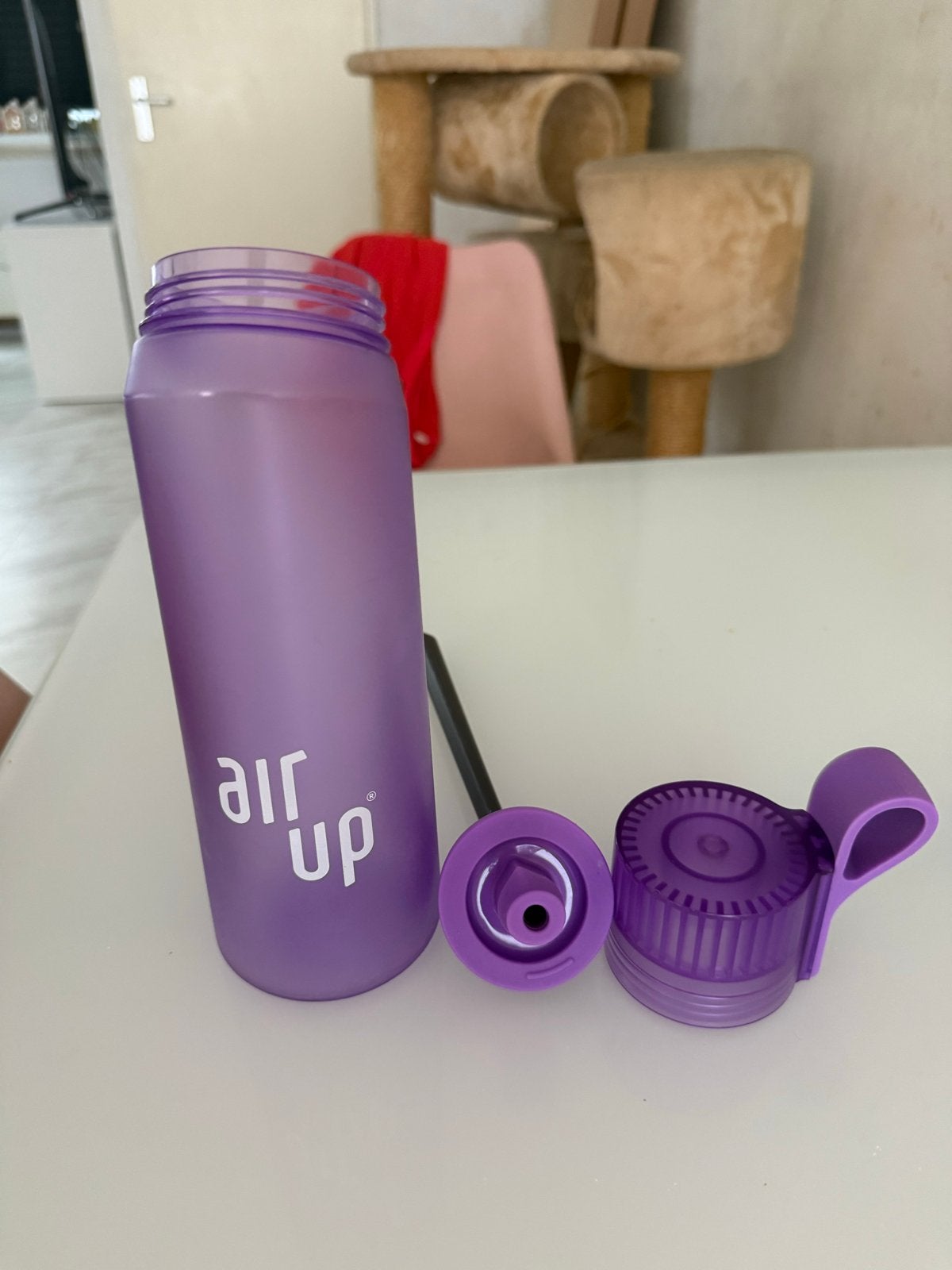 Air Up drinkfles paars - Zo goed als nieuw, Overige typen, Paars, Kunststof, Ophalen of Verzenden