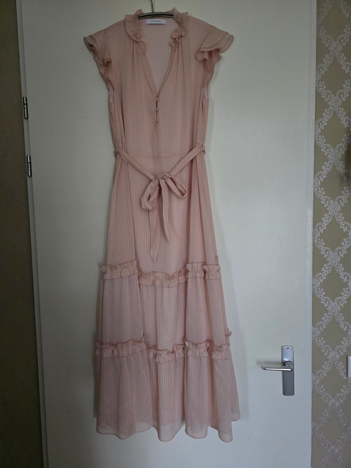 Ivy & Oak Maxi Jurk Roze Maat 40, Maat 38/40 (M), Ivy & Oak, Ophalen of Verzenden, Zo goed als nieuw