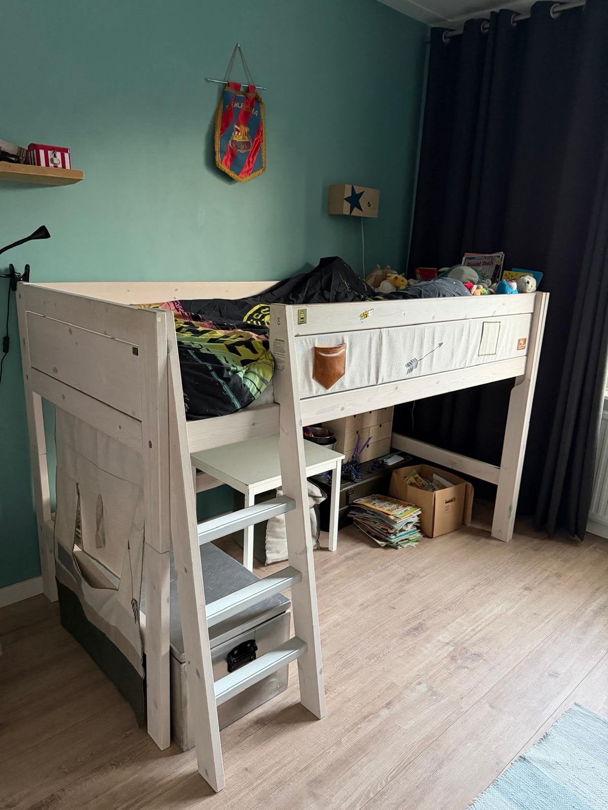 Lifetime Kidsrooms Halfhoogslaper, Ophalen, Gebruikt, 90 cm, Eenpersoons