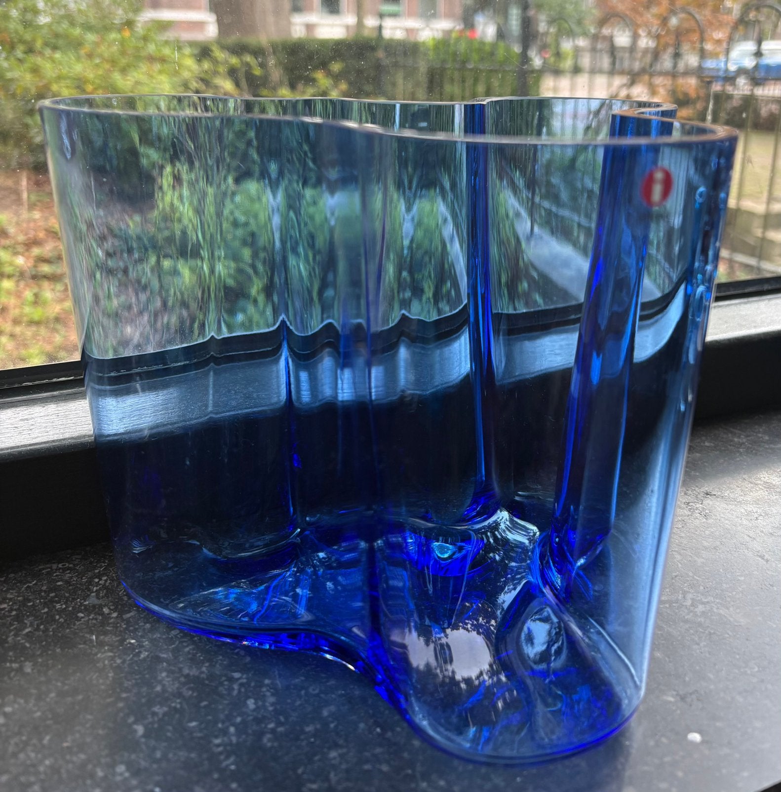 Iittala Alvar Aalto vaas 160mm ultramarine blauw, Ophalen of Verzenden