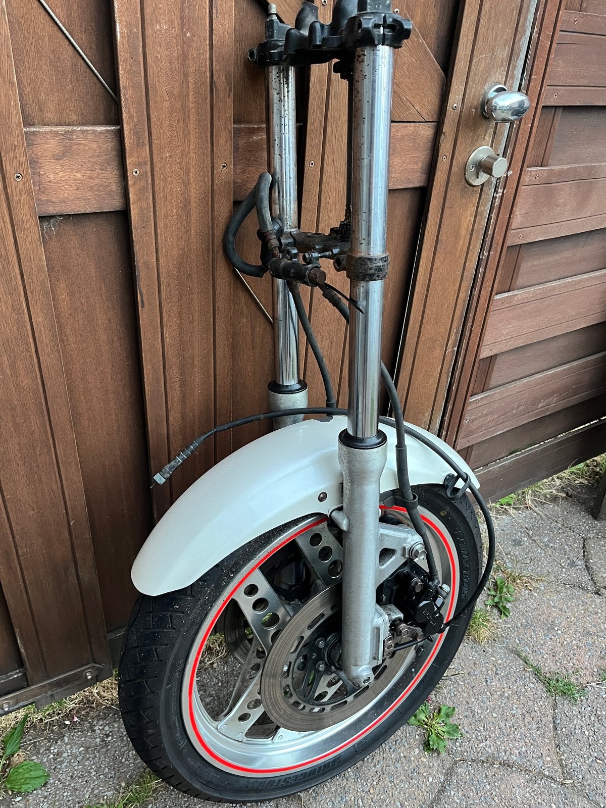 Honda CX500 Voorvork compleet met wiel en spatbord, Motoren, Ophalen, Gebruikt
