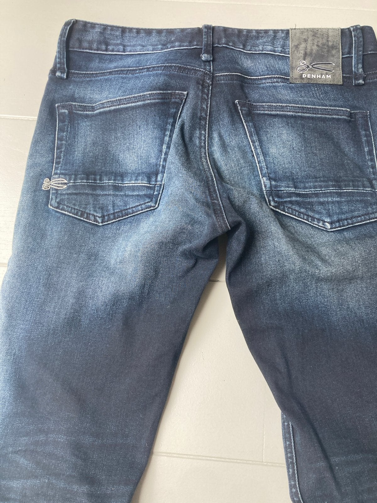 Denham Jeans Razor  - super wassing! #3, Ophalen of Verzenden, Gedragen, Blauw, W33 - W34 (confectie 48/50)
