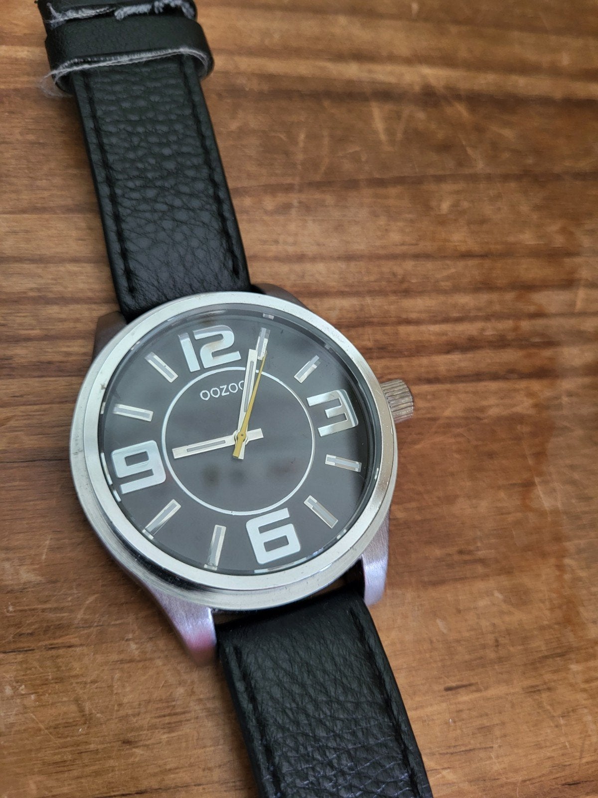 Oozoo Horloge zwart, Ophalen of Verzenden, Leer, Overige merken