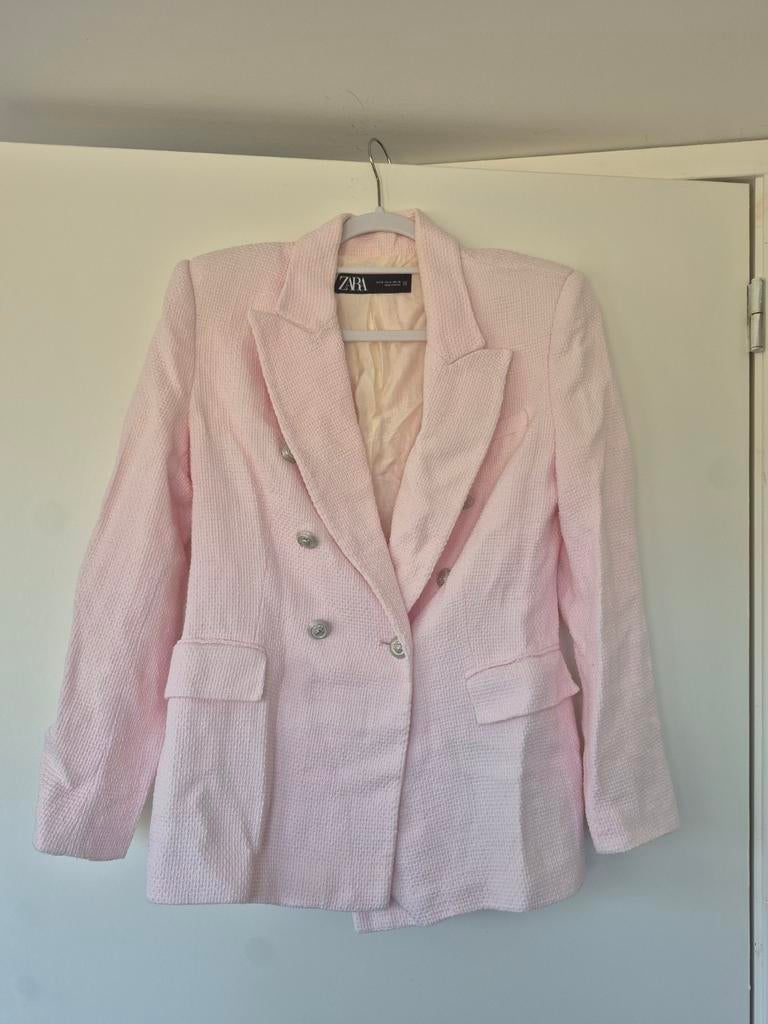 Roze blazer Zara maat M, Verzenden