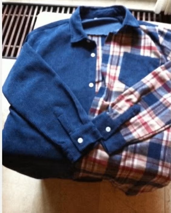 Heren overhemd blauw mt L merk Shein, Shein, Blauw, Ophalen of Verzenden, Zo goed als nieuw