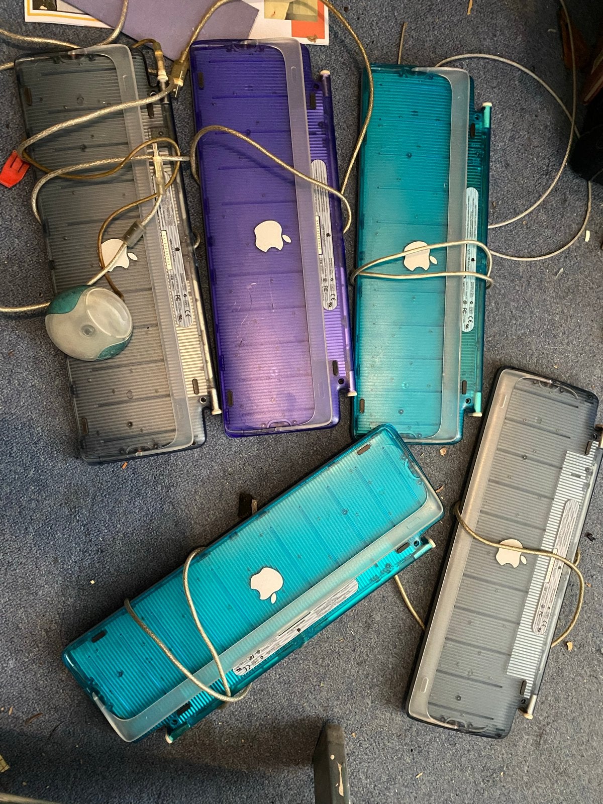 Apple USB Toetsenborden (iMac G3 stijl), Gebruikt, Ophalen of Verzenden, Qwerty, Numeriek gedeelte