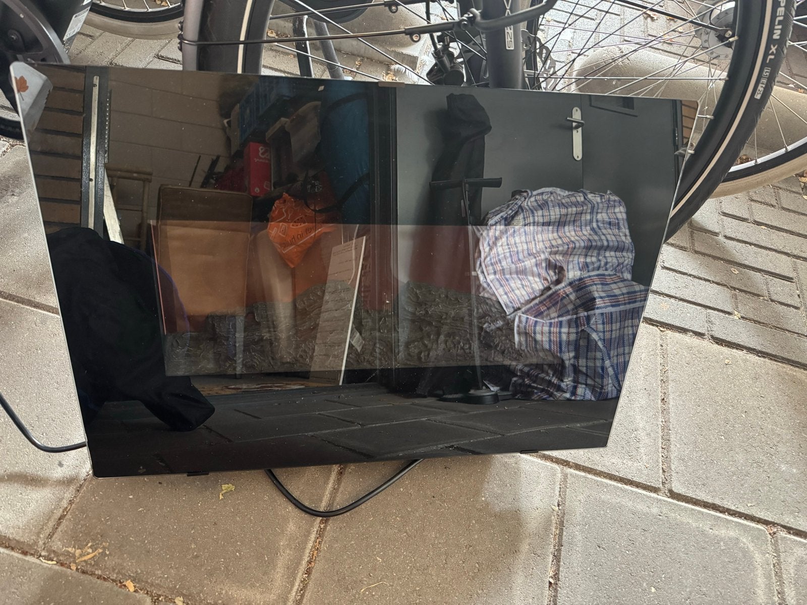 Elektrische Sfeerhaard met verwarming, Ophalen, Gebruikt, Vrijstaande haard, Elektrische haard