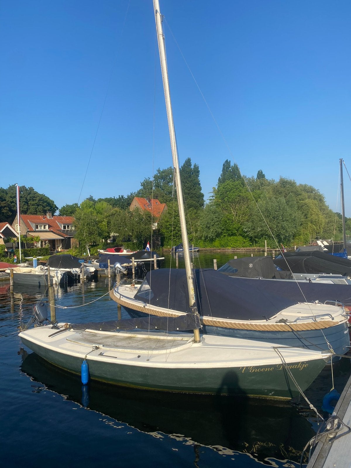 Centaur grootzeil, mast, giek en fok (tuigage), Watersport en Boten, Ophalen, Gebruikt