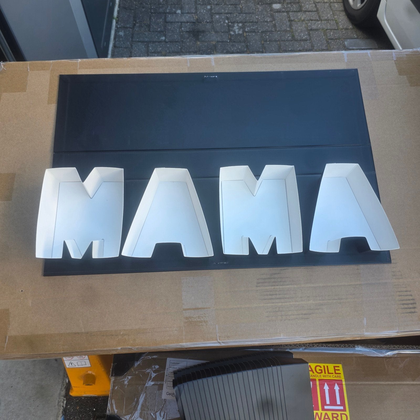 Grote Partij luxe geschenkdozen PAPA & MAMA, Ophalen of Verzenden, Nieuw, Versiering