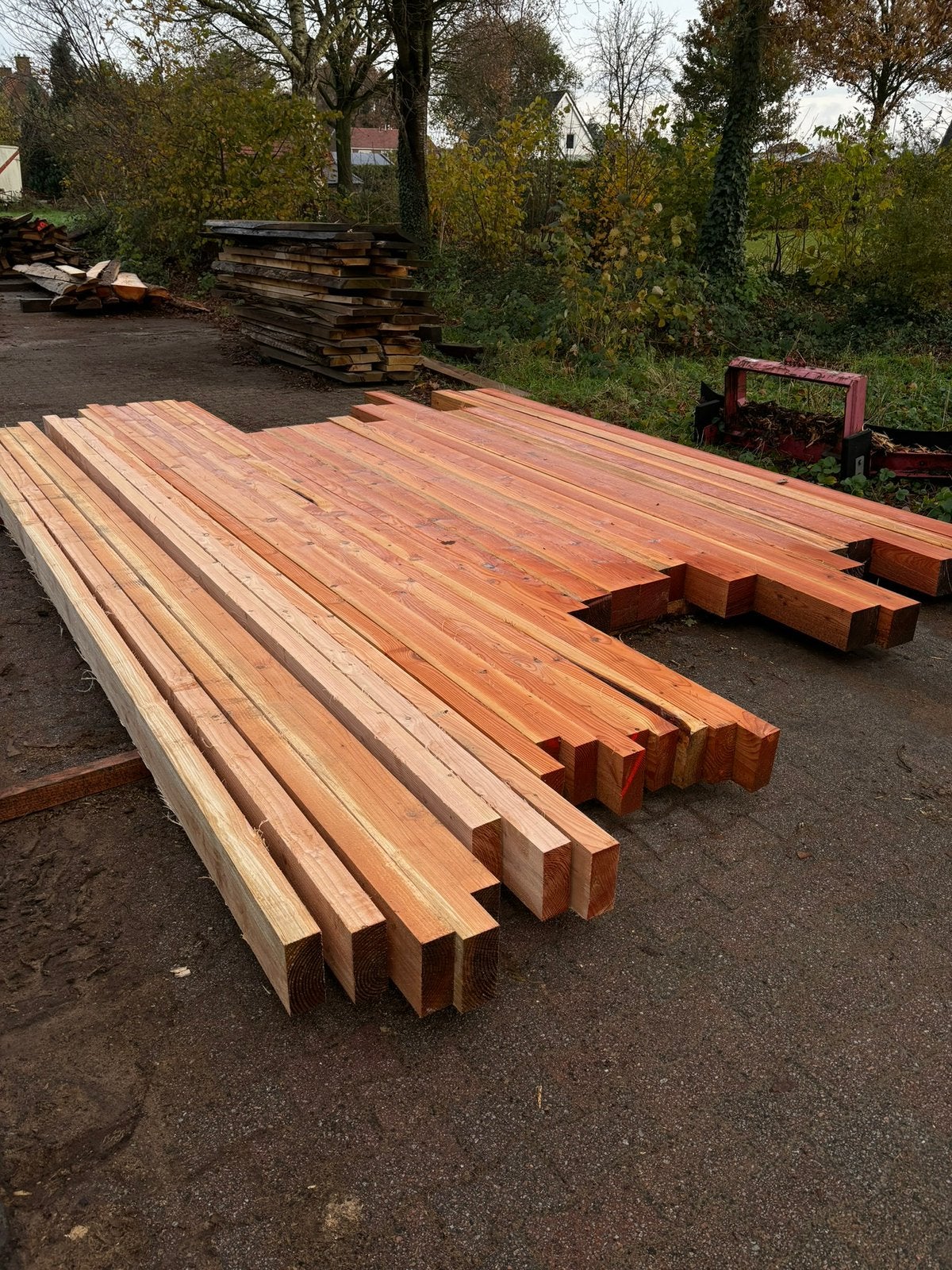Douglas lariks eik op maat fijn bezaagd balken planken, Ophalen, Nieuw, 250 cm of meer, Balken