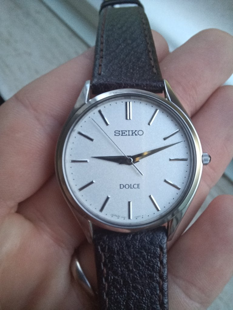 Seiko SACM171, Seiko, Leer, Staal, Polshorloge