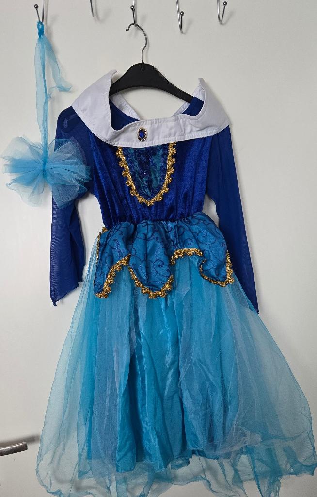 Mooie Frozen Elsa jurk + strik mr 122 / 128, Ophalen of Verzenden, Nieuw, 122 t/m 128, Meisje