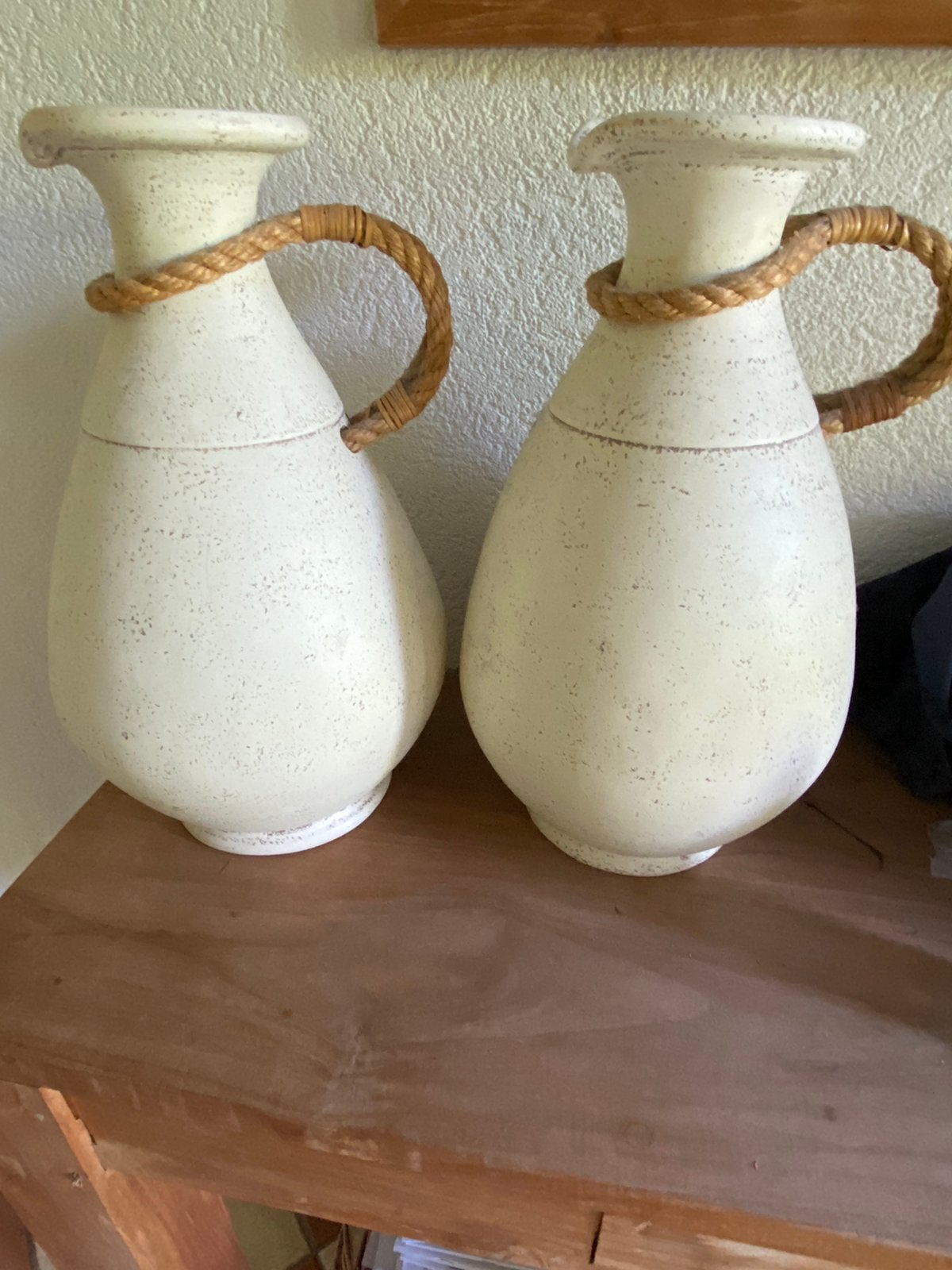 2 decoratie vazen, 43 cm hoog, Ophalen