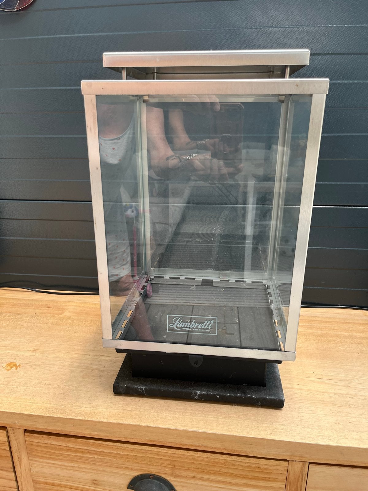 Lambretti Lantaarn - Metaal en Glas, Gebruikt, Lantaarn, Overige merken, Ophalen of Verzenden