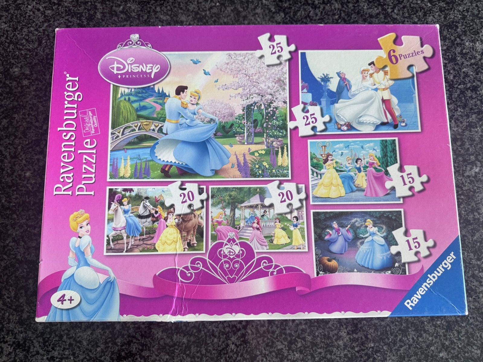 Ravensburger Disney Princess Puzzelset (6 puzzels), Ophalen of Verzenden, 10 tot 50 stukjes, Gebruikt, 4 tot 6 jaar