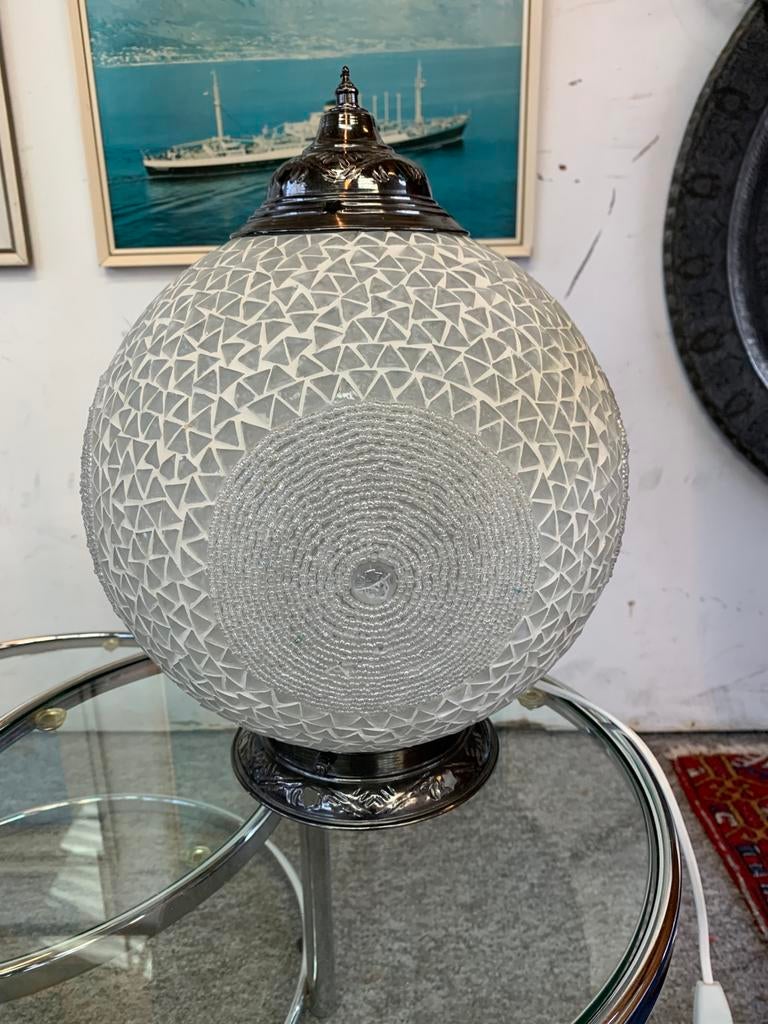 Lamp Oosterse tafellamp Turks Marokkaans design mozaïeklamp, Ophalen of Verzenden, Zo goed als nieuw