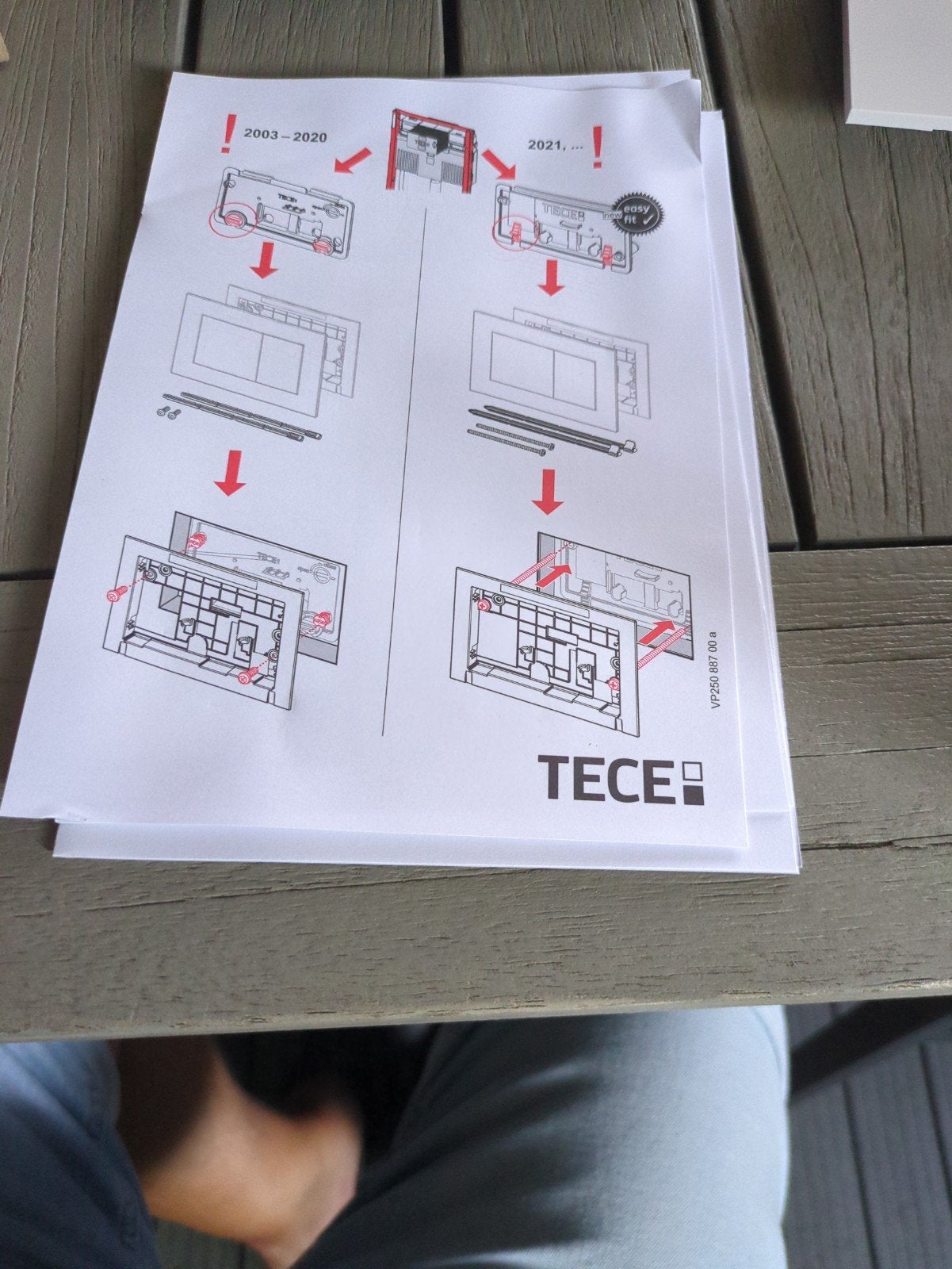 TECE Bedieningspaneel voor inbouwreservoir - Wit, Ophalen of Verzenden, Nieuw, Toilet