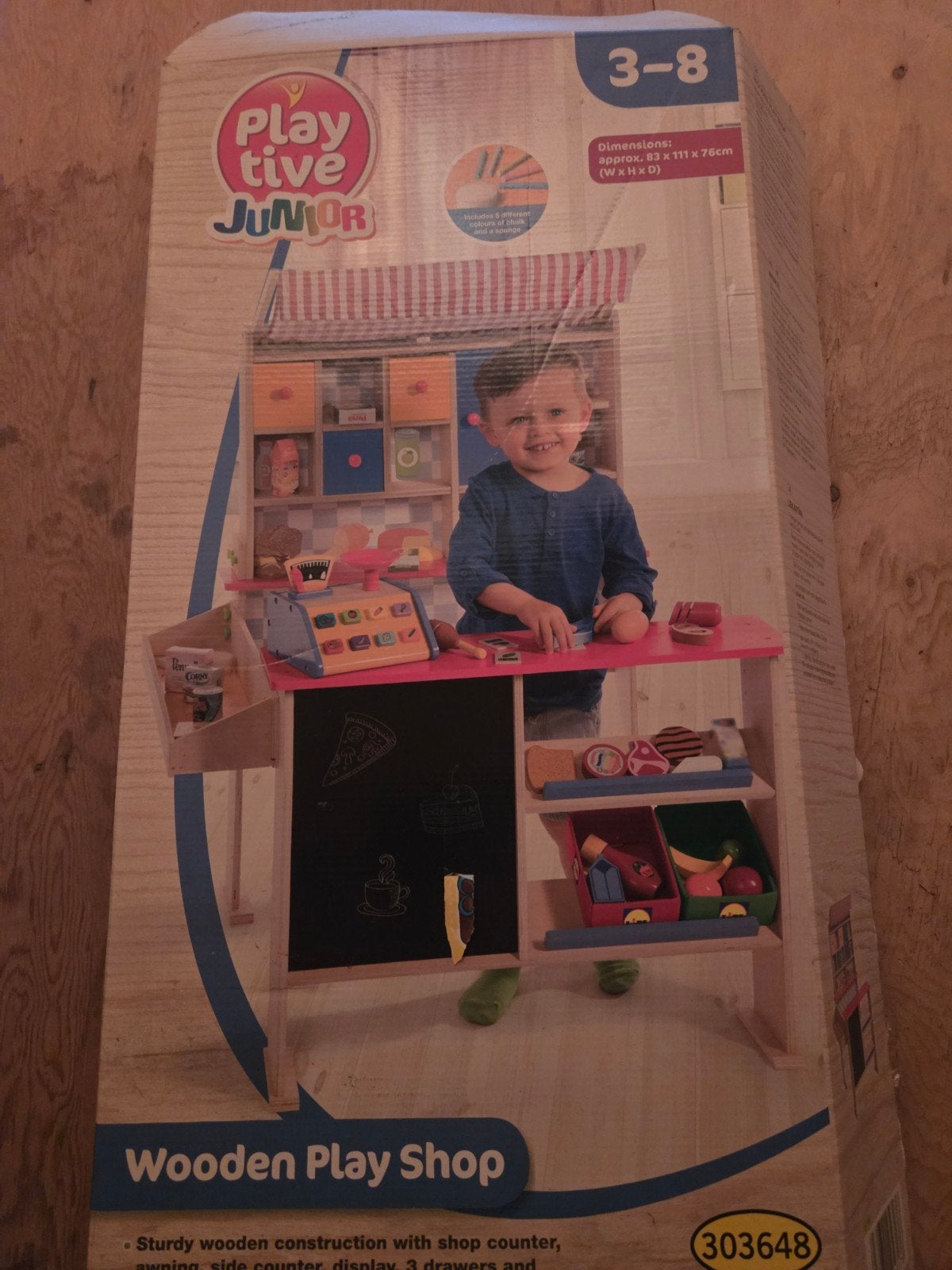 Houten marktkraam Playtive Junior, Ophalen, Nieuw, Jongen of Meisje
