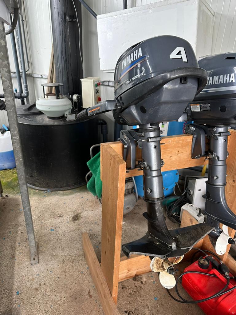 Yamaha 6 pk 4 takt  kortstaart. En yamaha 4 pk 4 takt, Watersport en Boten, Buiten- en Binnenboordmotoren, Ophalen, 5 tot 10 pk