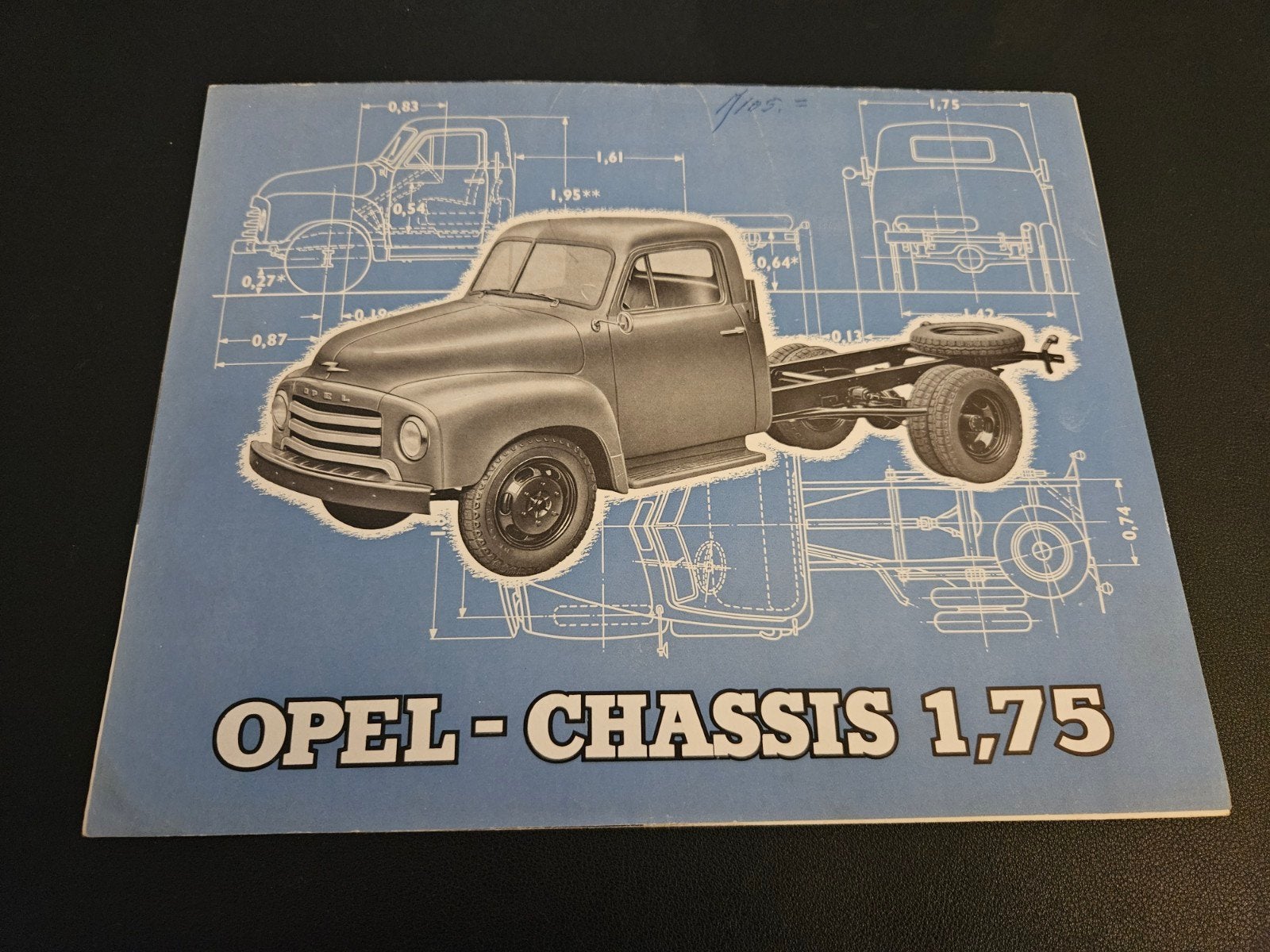 Brochure Opel Blitz Chassis 1,75 1953, Boeken, Ophalen of Verzenden, Zo goed als nieuw, Opel