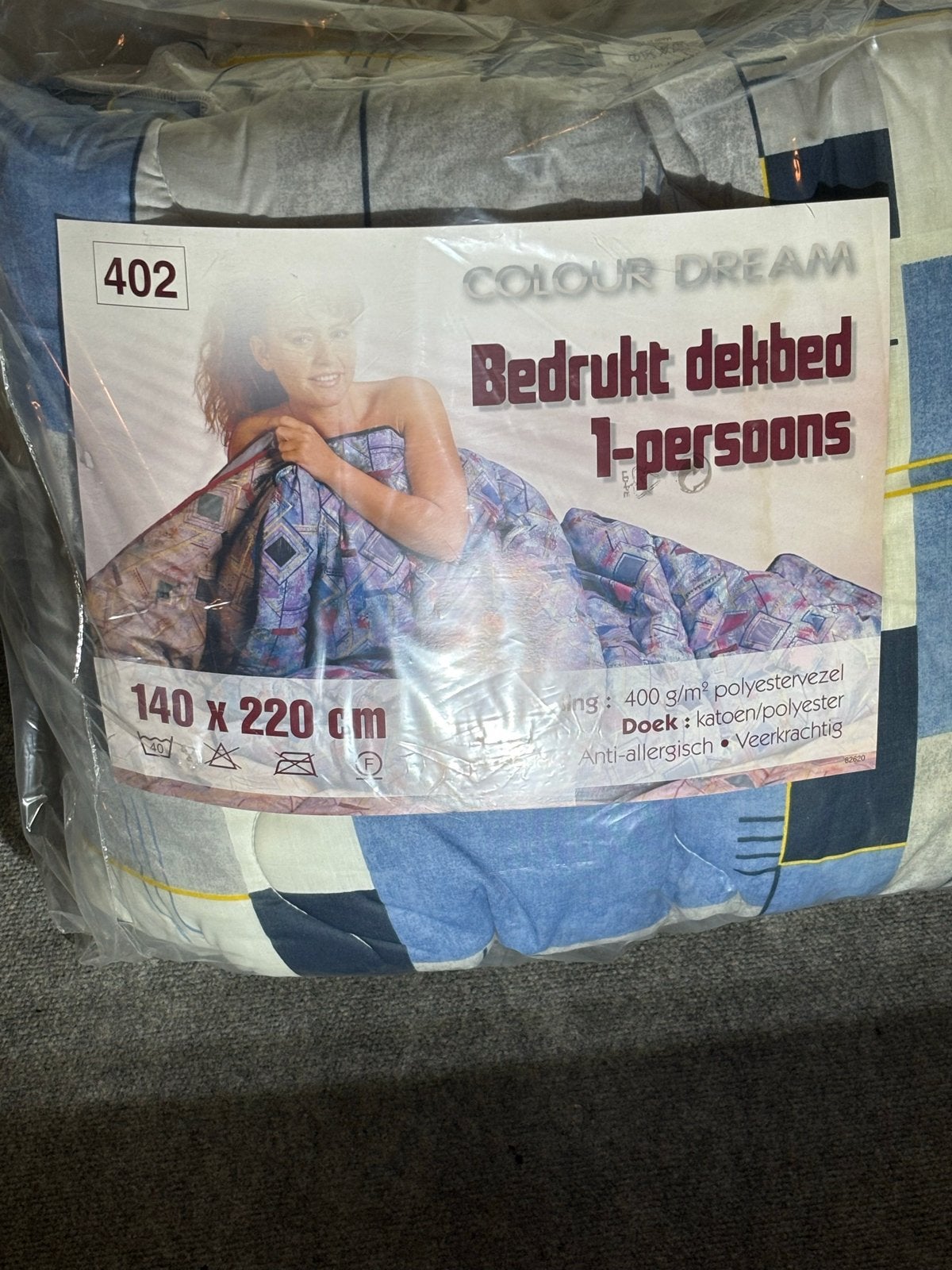 Nieuw Colour Dream 1-persoons dekbed 140x220 cm, Anti-allergisch, Eenpersoons, Meerkleurig, Nieuw