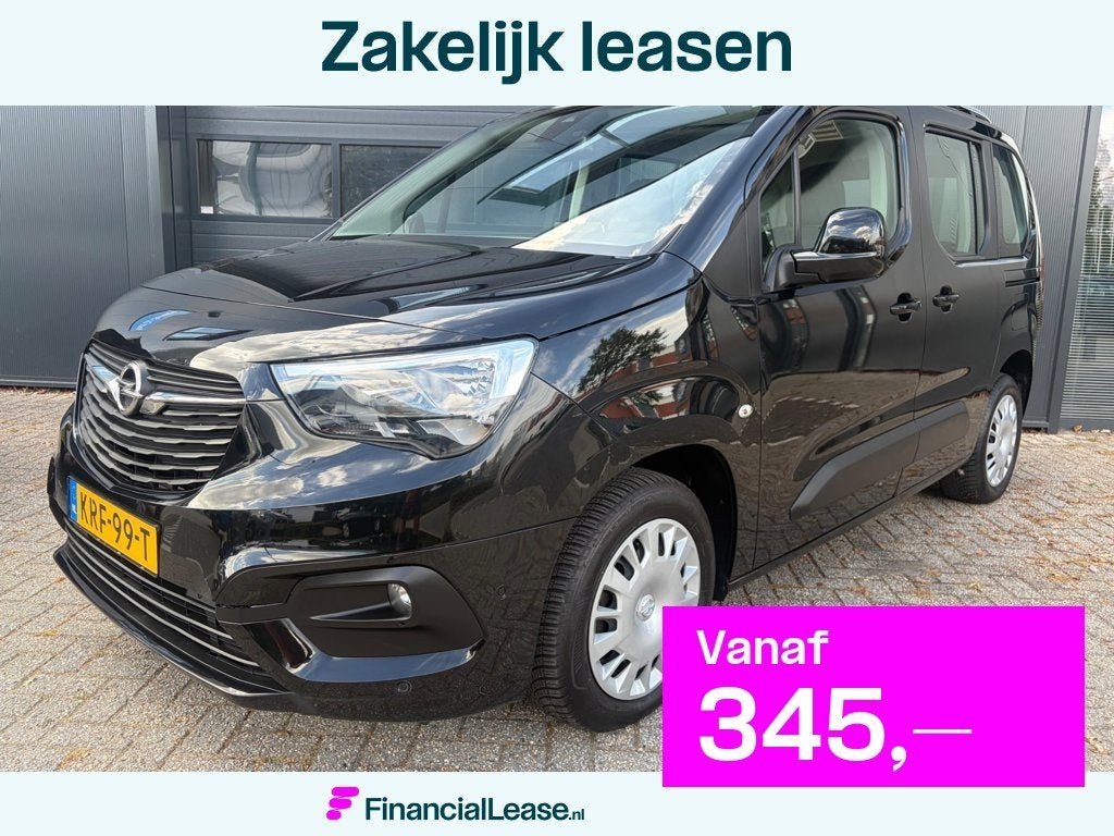 Opel Combo Tour 1.2 Turbo L1H1 Edition, Carplay, Stoelverw,, Gebruikt, Zwart, Bedrijf, Handgeschakeld