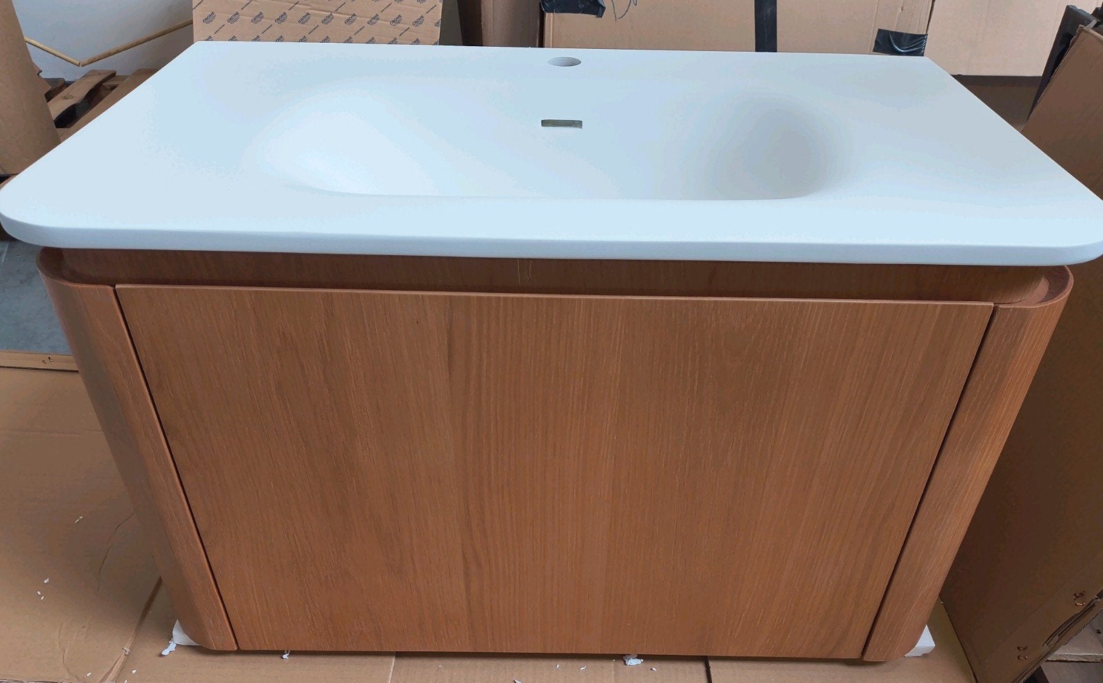 Royal Plaza Terra Meubel met Solid Surface Wastafel 80cm, Ophalen, Nieuw, 50 tot 100 cm, Minder dan 100 cm