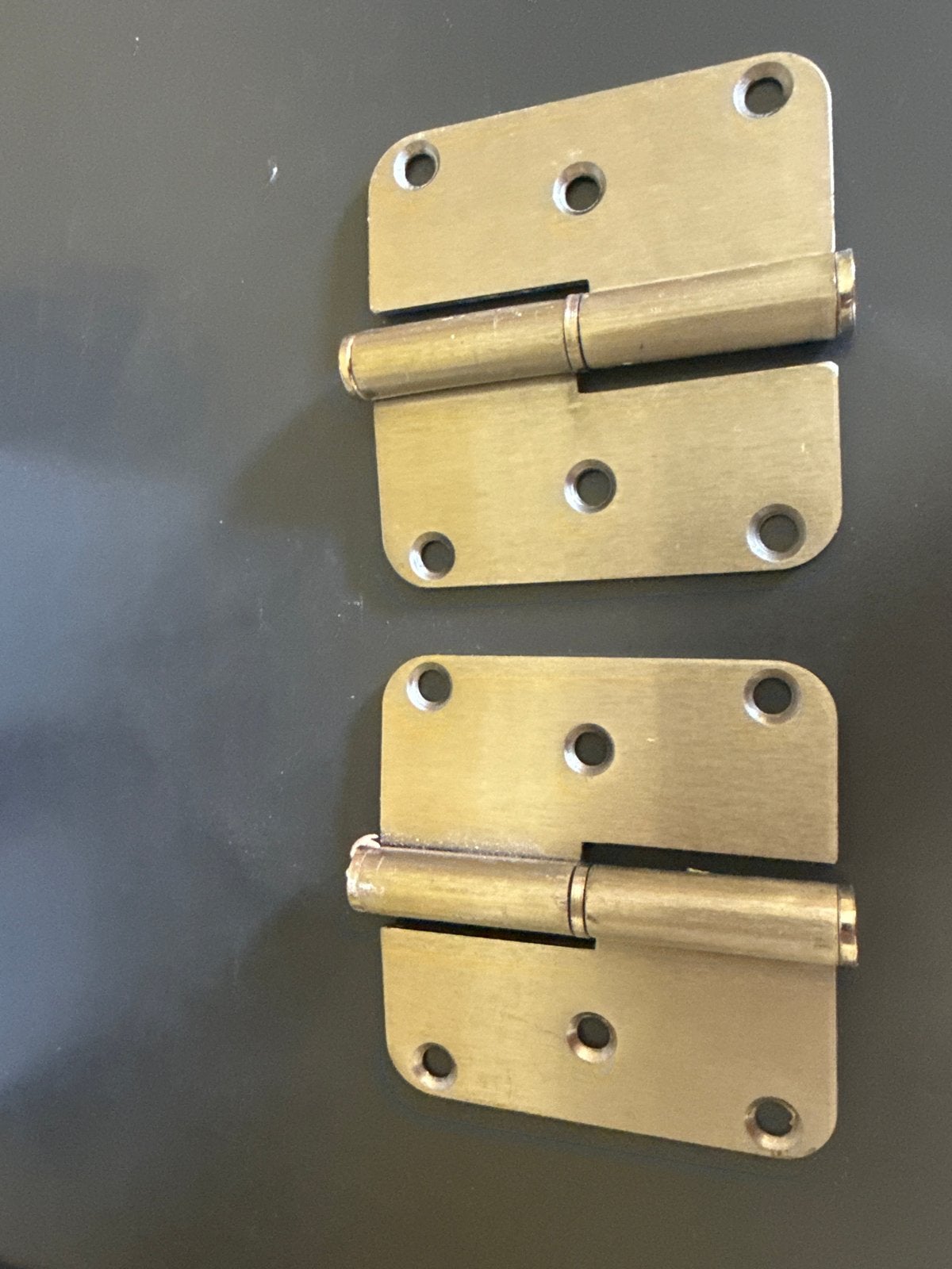 PauMelle Scharnieren 79x79mm - 7 sets (4xR, 3xL), Ophalen, Zo goed als nieuw, Scharnier