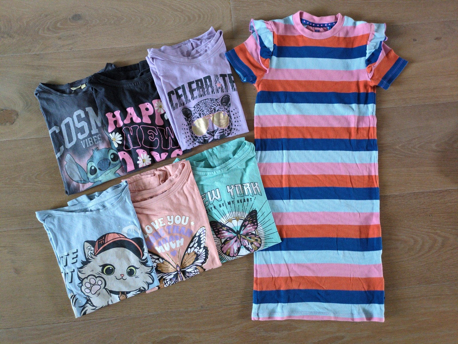 Kledingpakket meisje t-shirts maat 146, Ophalen of Verzenden, Zo goed als nieuw, Maat 146