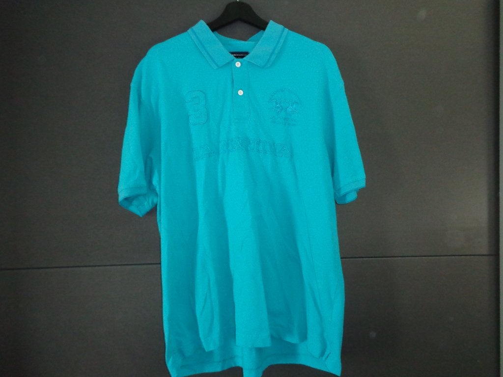 (zee)blauwe/turquoise polo van La Martina maat XXXL, Ophalen of Verzenden, Zo goed als nieuw, Overige maten, Blauw
