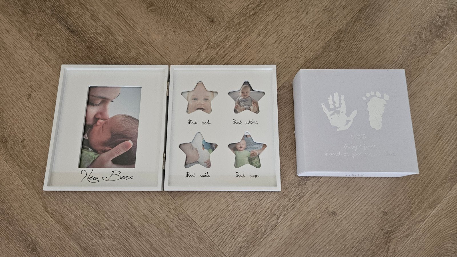 Nieuw Bambam gips gieten en fotolijstje, Ophalen of Verzenden, Nieuw, Kraamcadeau