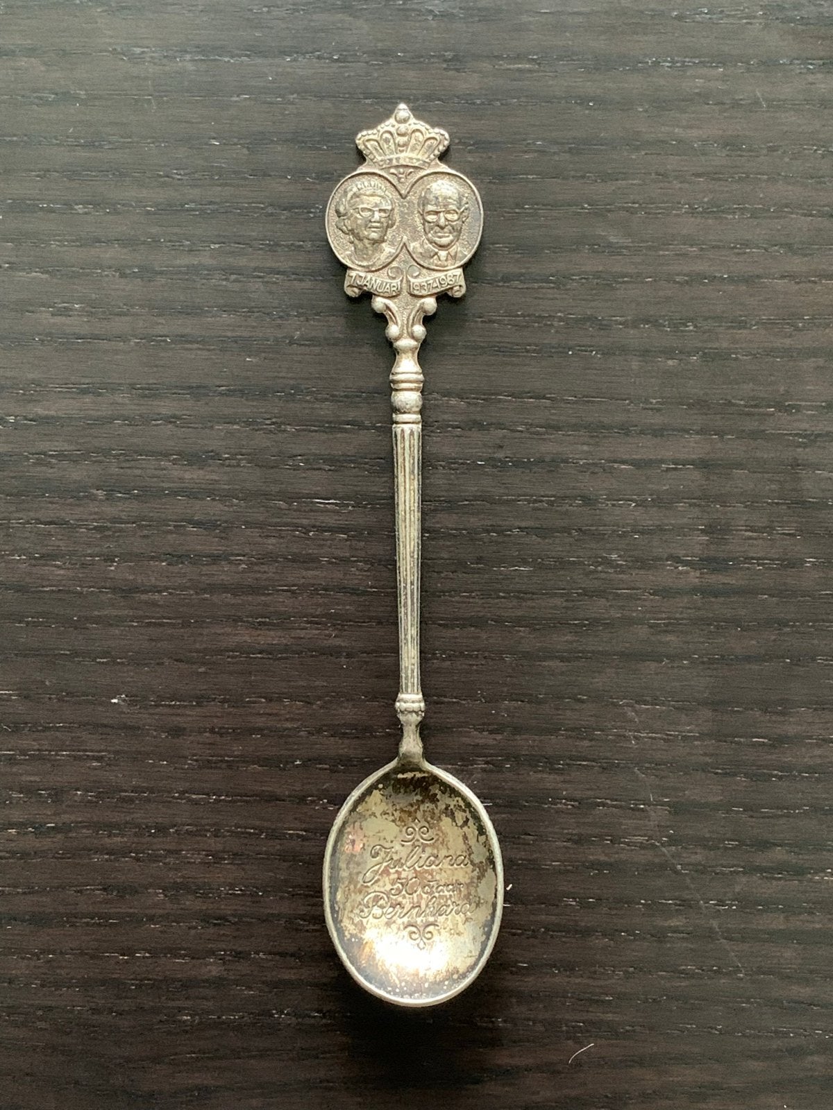 Vintage theelepel Juliana Bernard - Koninklijk Huis, Ophalen of Verzenden