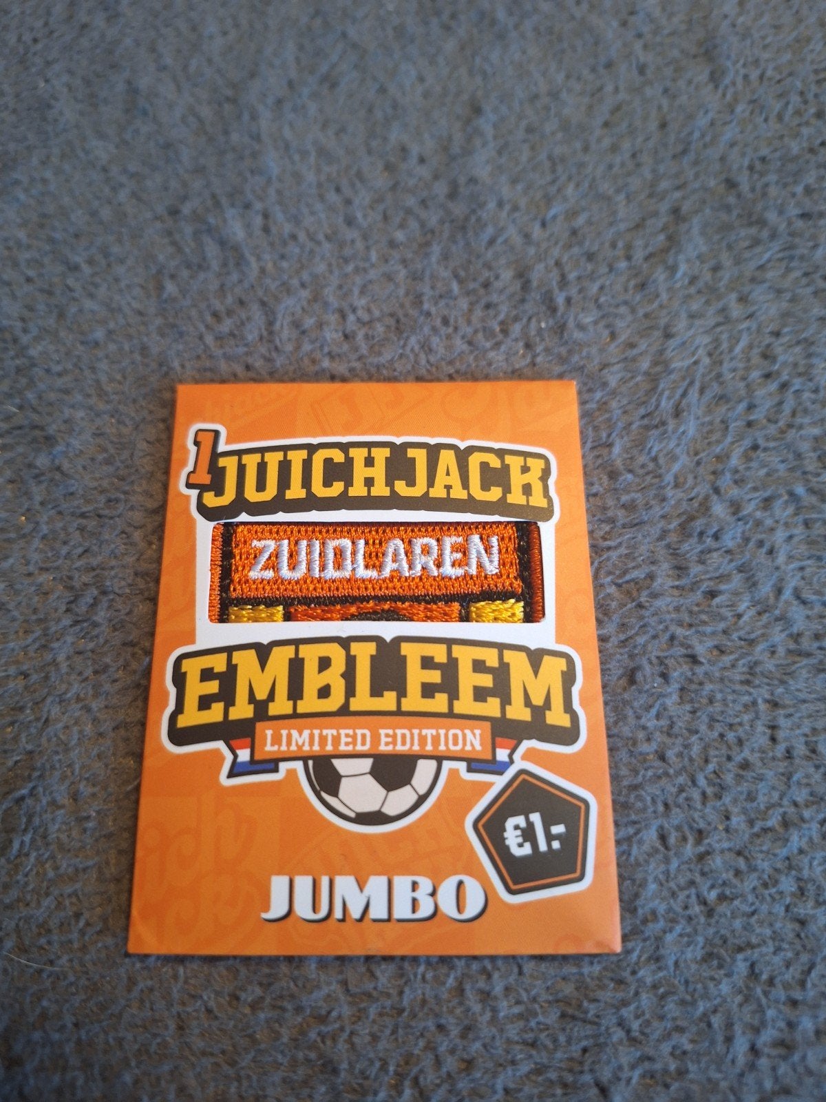 Juich Jack Embleem - Zuidlaren, Verzamelen, Supermarktacties, Jumbo, Ophalen