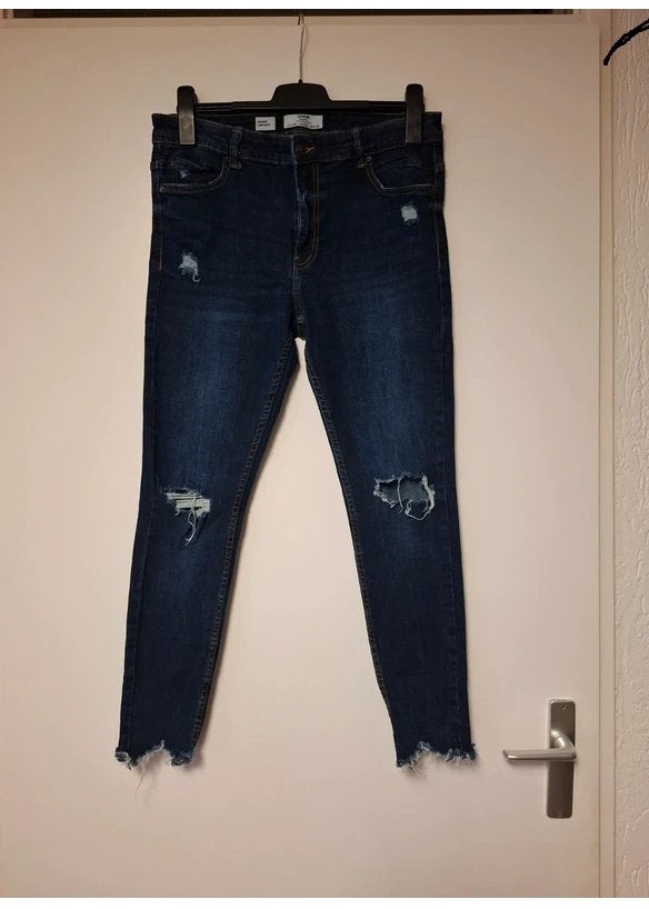 Skinny Low Rise denim maat 44. Als nieuw!, Blauw, Ophalen of Verzenden, Zo goed als nieuw, Low Rise