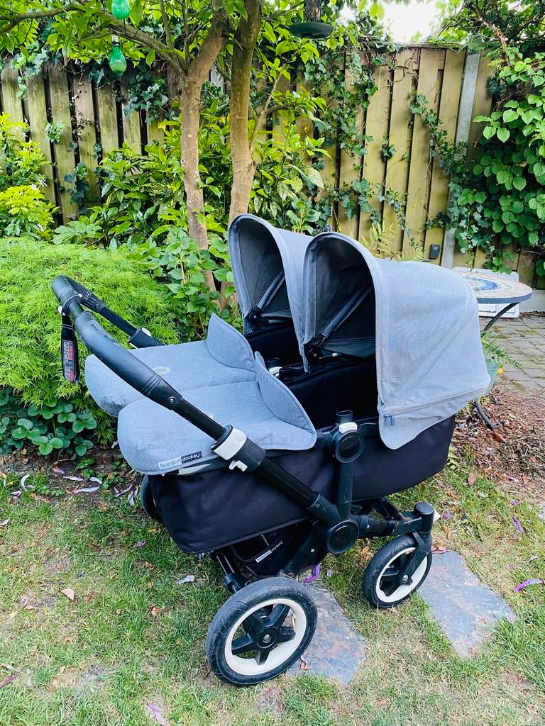 Bugaboo Donkey Twin 2 Kinderwagen - zeer compleet, Kinderen en Baby's, Kinderwagens en Combinaties, Ophalen, Gebruikt, Combiwagen