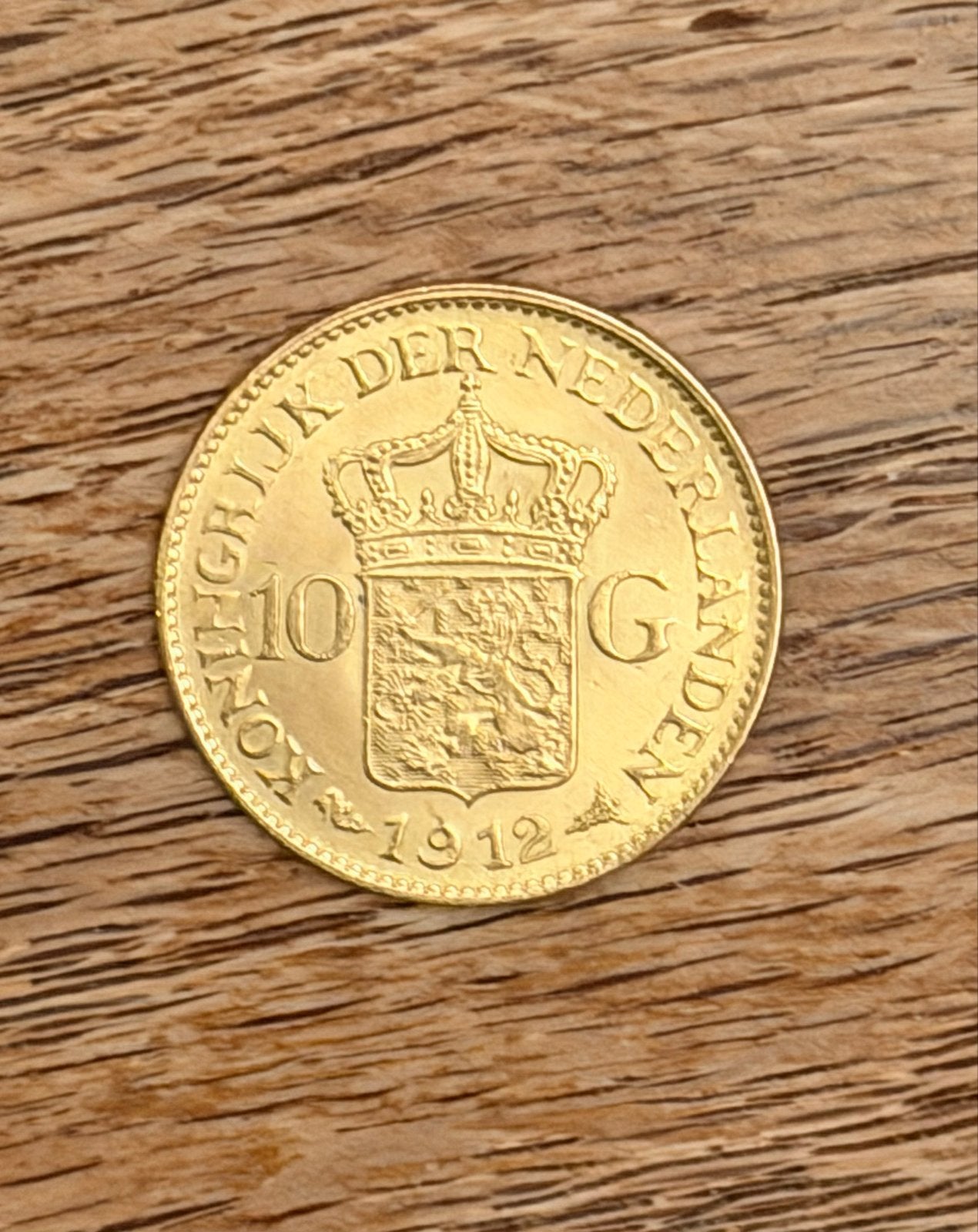 Gouden tientje ,  Koningin Wilhelmina 1912, Koningin Wilhelmina, Losse munt, 10 gulden, Goud