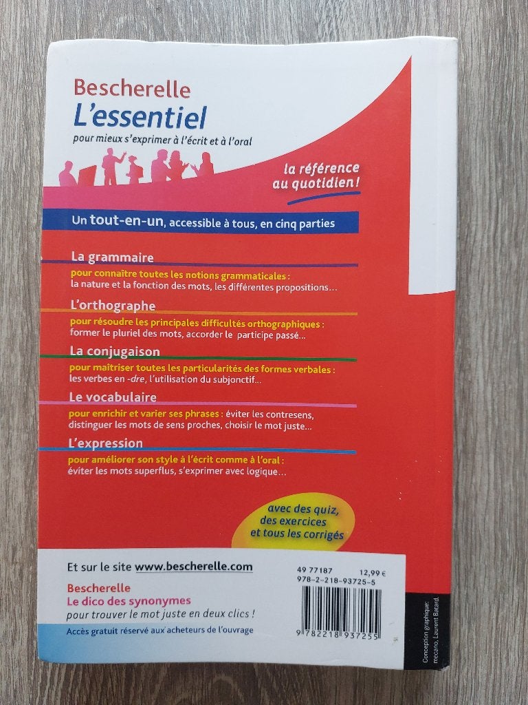 Bescherelle L'essentiel - Adeline Lesot ISBN 9782218937255, Boeken, Niet van toepassing, Adeline Lesot, Ophalen of Verzenden, Zo goed als nieuw
