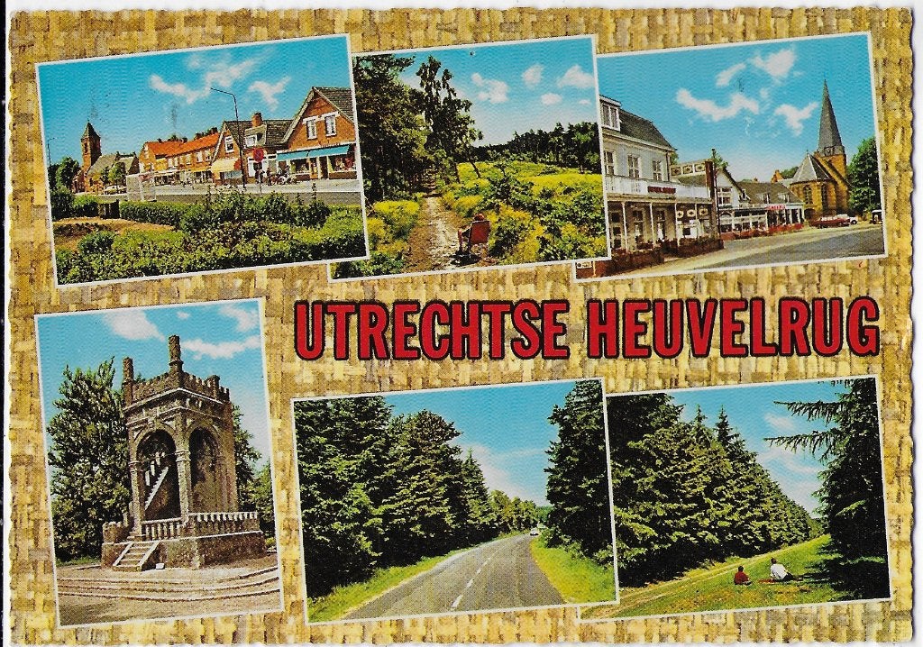Utrechtse heuvelrug gelopen ansichtkaart ( 1406 ), Ophalen of Verzenden, 1960 tot 1980, Gelopen