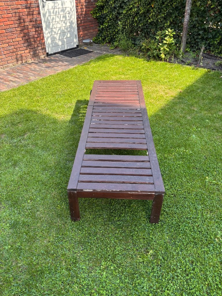 IKEA NÄMMARÖ houten ligbed met kussen (gratis af te halen), Tuin en Terras, Ligbedden, Ophalen, Gebruikt, Hout, Verstelbaar