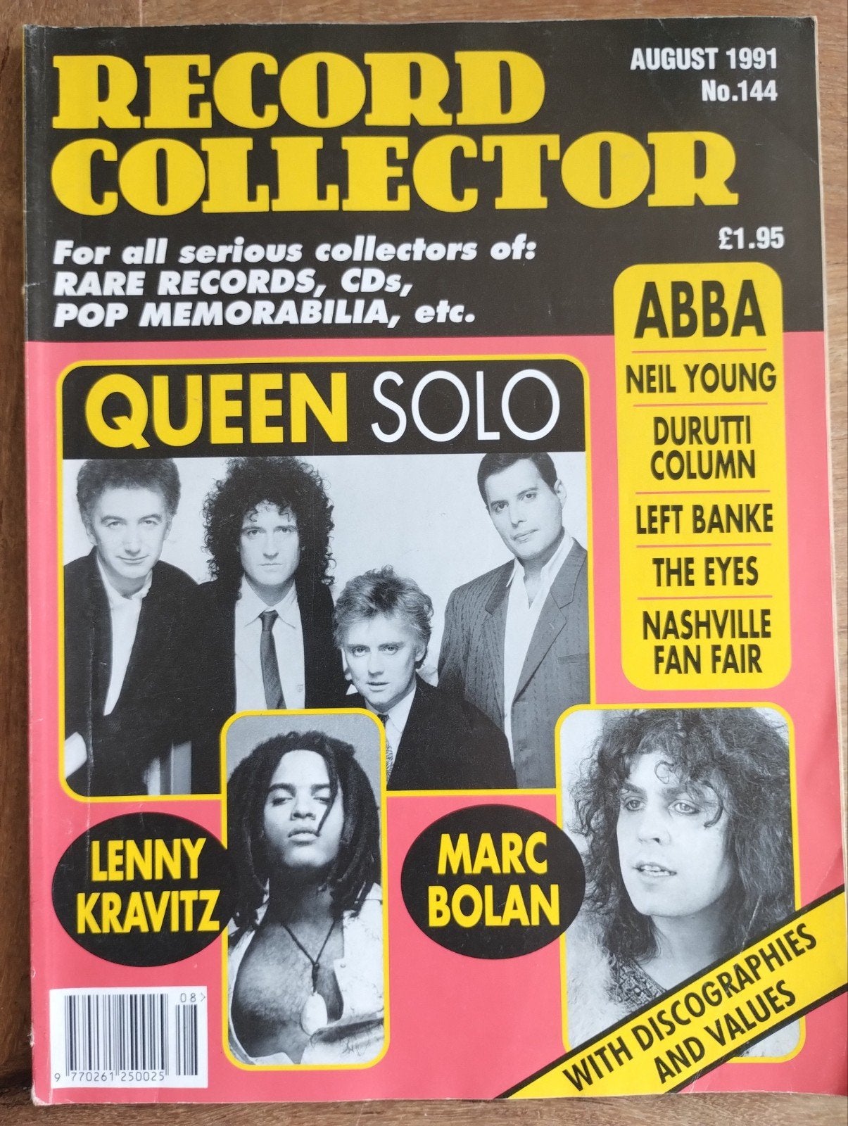Record Collector Magazine Augustus 1991 - Queen Solo, ABBA, Ophalen of Verzenden, Gelezen, Artiest