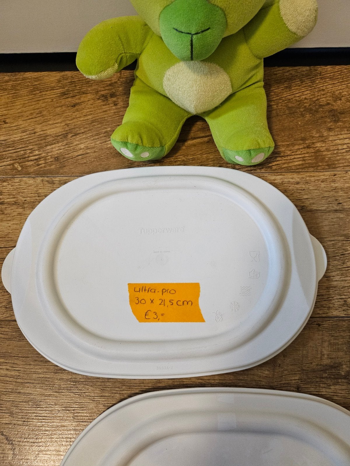 Tupperware deksels ultra pro - 30 cm x 21,5 cm, Ophalen of Verzenden, Gebruikt, Wit, Overige typen