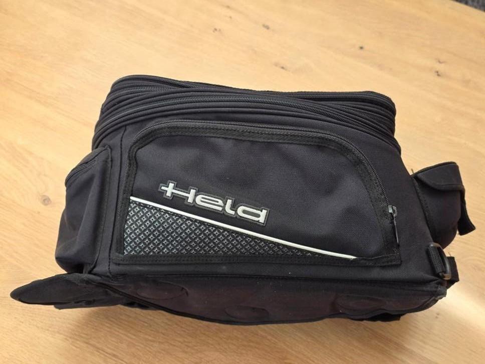 Held tanktas voor motorfiets, inclusief regenhoes, Ophalen of Verzenden, Gebruikt
